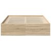 vidaXL Bettgestell Sonoma-Eiche 150x200 cm