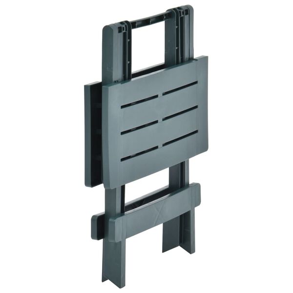 vidaXL Gartentisch Klappbar Grün 45x43x50 cm Kunststoff