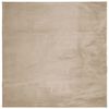 vidaXL Teppich HUARTE Kurzflor Weich und Waschbar Sandfarben 120x120cm