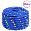 vidaXL Bootsseil Blau 20 mm 100 m Polypropylen