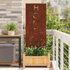 vidaXL Garten Sichtschutz-Leinwand Rostig 50 x 140 cm Wetterfeststahl