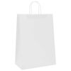 vidaXL Papiertragetaschen 50 Stk. mit Henkeln Wei&szlig; 32x17x44 cm