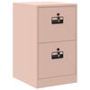 vidaXL Aktenschrank Rosa 44 x 50 x 74,5 cm Kaltgewalzter Stahl