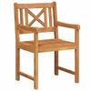 vidaXL Gartenstuhl 2 pcs 56 x 56 x 90 cm Massivholz Akazie