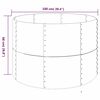 vidaXL Hochbeet Verzinkter Stahl 100x100x68 cm Grau