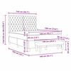 vidaXL Boxspringbett mit Matratze Dunkelgr&uuml;n 140 x 190 cm Samt