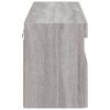 vidaXL TV-Wandschrank mit LED-Leuchten Grau Sonoma 100x30x40 cm