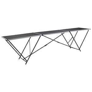 vidaXL Tapeziertisch Klappbar MDF und Aluminium 300&times;60&times;78 cm