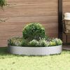 vidaXL Gartenblumentopf Silber 120 x 120 x 20 cm Verzinkter Stahl