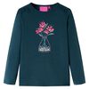 Kinder-Langarmshirt Dunkelgr&uuml;n 116