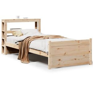 vidaXL Bettgestell mit Kopfteil ohne Matratze 90x190 cm