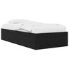 vidaXL Bodenbettgestell Schwarze Eiche 80 x 200 cm Holzwerkstoff