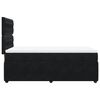 vidaXL Boxspringbett mit Matratze Schwarz 90x200 cm Samt