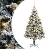 vidaXL K&uuml;nstlicher Weihnachtsbaum mit 300 LEDs mit St&auml;nder Wei&szlig; 180 cm