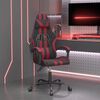 vidaXL Gaming-Stuhl Schwarz und Weinrot Kunstleder