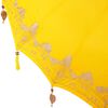 vidaXL Balinesischer Sonnenschirm mit Sockel Gelb 215 x 215 x 260 cm