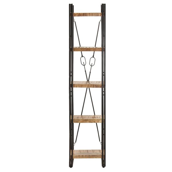 vidaXL B&uuml;cherregal 5 F&auml;cher 40x30x180 cm Mango Massivholz