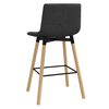 vidaXL Barhocker 2 Stk. Dunkelgrau Stoff
