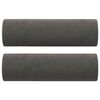 vidaXL 2-Sitzer-Sofa mit Kissen Dunkelgrau 140 cm Samt