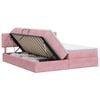 vidaXL Aufbewahrungsbett mit Kopfteil 2 stk. Rosa