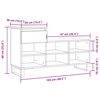 vidaXL Schuhregal Hochglanz-Wei&szlig; 102x36x60 cm Holzwerkstoff