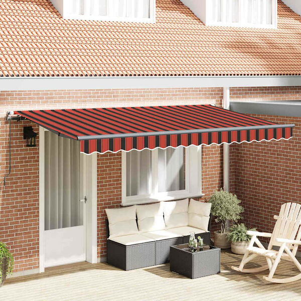 vidaXL Einziehbare Markise Orange 400 x 200 cm Stoff
