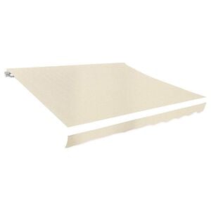 vidaXL Ersatzstoff f&uuml;r Markise Creme 3x2,5 m Polyester