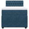 vidaXL Boxspringbett mit Matratze Blau 80x200 cm Samt