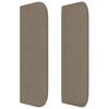 vidaXL Kopfteil mit Ohren Taupe 147x16x78/88 cm Stoff