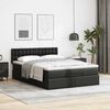 vidaXL Ottoman-Bett mit Matratze Schwarz 140x200 cm Kunstleder