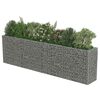 vidaXL Gabionen-Hochbeet Verzinkter Stahl 360&times;50&times;100 cm