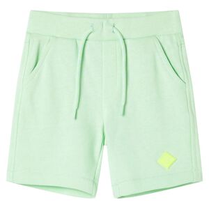 Kindershorts mit Kordelzug Knallgr&uuml;n 116