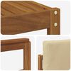 vidaXL Outdoor-Sofagarnitur mit Kissen 9 pcs Natur und Beige