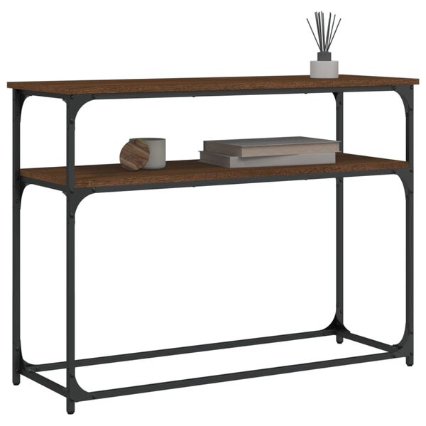 vidaXL Konsolentisch Braun Eichen-Optik 100x35,5x75 cm Holzwerkstoff