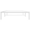 vidaXL Bettgestell Metall Wei&szlig; 107x203 cm