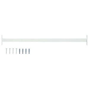 vidaXL Verstellbarer Fenster-Sicherheitsbalken Wei&szlig; 710 - 1200 mm