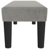 vidaXL Sitzbank Hellgrau 100x30x30 cm Samt