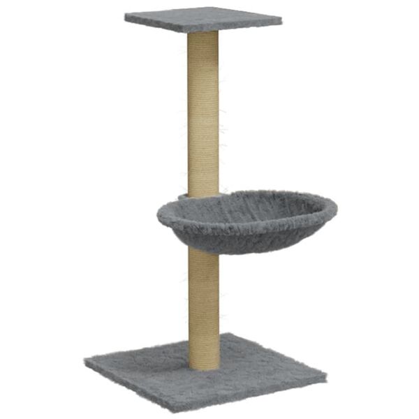vidaXL Kratzbaum mit Sisal-Kratzs&auml;ule Hellgrau 74 cm
