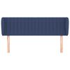 vidaXL Kopfteil mit Ohren Blau 147x23x78/88 cm Stoff