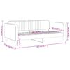 vidaXL Tagesbett Blau 90x200 cm Samt