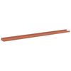 vidaXL Wandregal mit Regal 4 pcs Rot 115 x 9 x 3 cm Holzwerkstoff