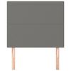 vidaXL Kopfteil Dunkelgrau 100 x 5 x 118/128 cm Stoff