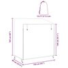 vidaXL Hollywoodschaukel-Abdeckung 155 x 95 x 165 cm 600D Oxford Stoff