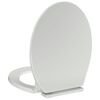 vidaXL Toilettensitz mit Absenkautomatik Wei&szlig; Oval