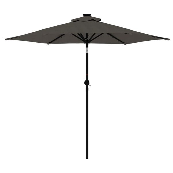 vidaXL Sonnenschirm mit Stahlmast Anthrazit 225x225x212 cm