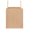 vidaXL Papiertragetaschen 50 Stk. mit Henkeln Braun 32x22x24 cm