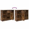 vidaXL Sideboard mit Schublade R&auml;uchereiche 101x35x76 cm Holzwerkstoff