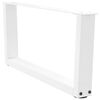 vidaXL Couchtischbeine V-Form 2 St&uuml;ck Wei&szlig; 70x(30-31,3) cm Stahl