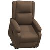 vidaXL Aufstehsessel Braun Stoff