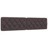vidaXL Bett mit Matratze Dunkelbraun 200x200 cm Stoff